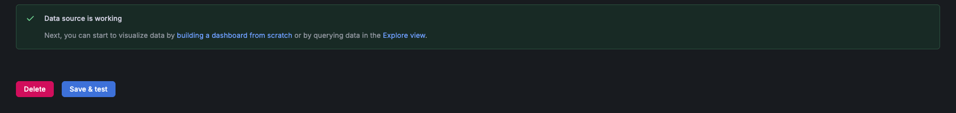 Tempo Save &amp; Test success in Grafana